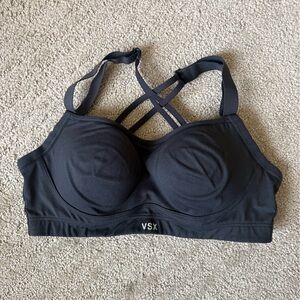 Victoria's Secret Black VSX Padded Crisscross Sports Bra